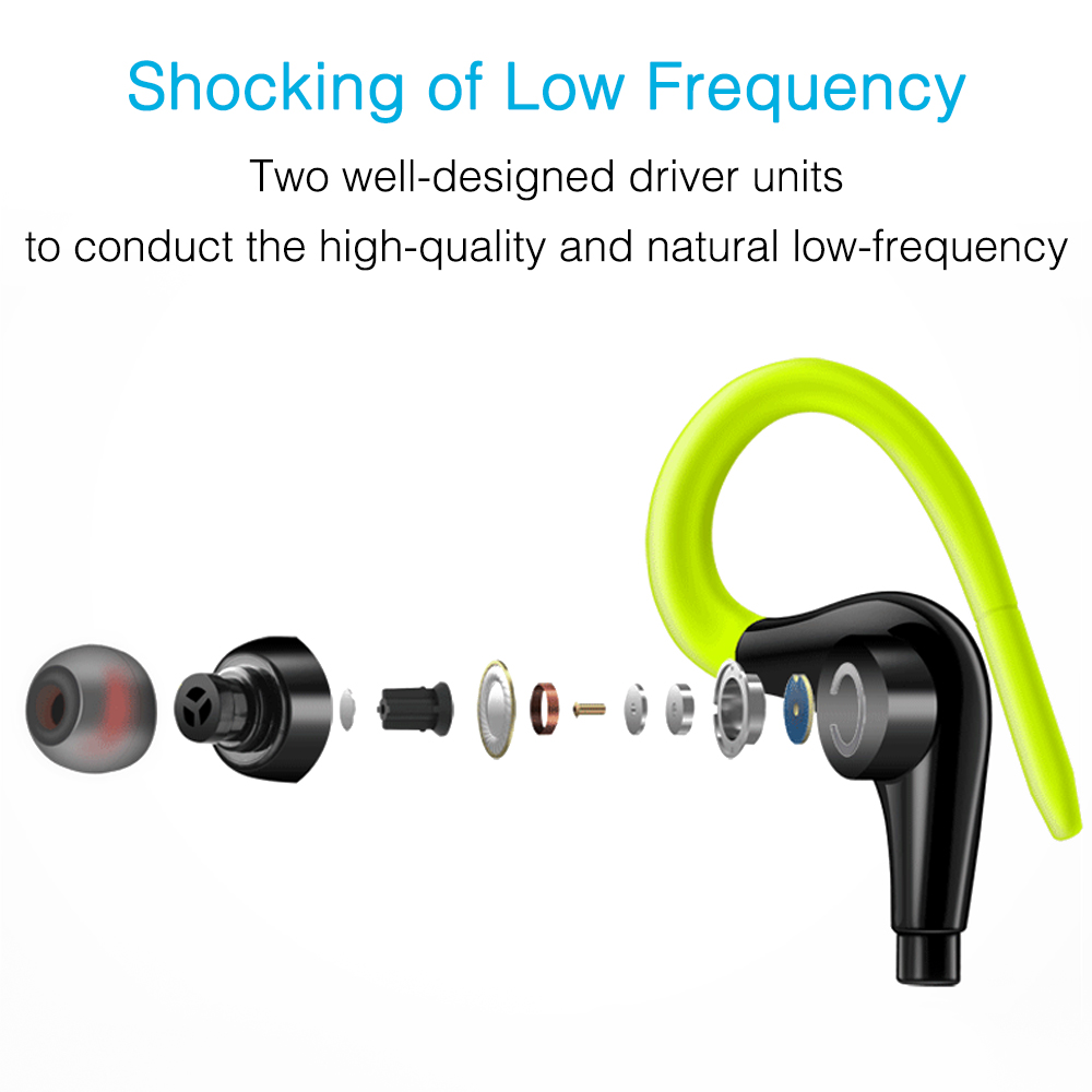 Sicneka Super Bass Sports Headphones HiFi Earphones Sweatproof Running Headset With Microphone For iphone Samsung xiaomi