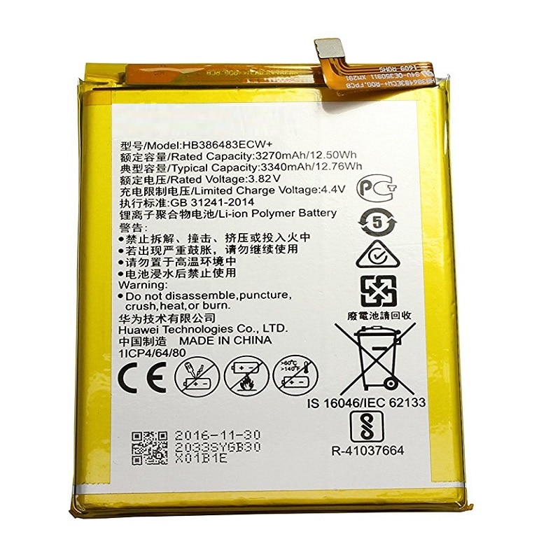 Battery for Huawei honor 6X MLA-AL00 MLA-AL10 G9 plus G9Plus Maimang 5 HB386483ECW
