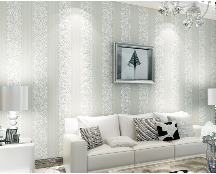 3D Victoriaanse Damast Reliëf Behang Roll Luxe Klassieke Bloemen Behang Woonkamer Slaapkamer Muur Decor