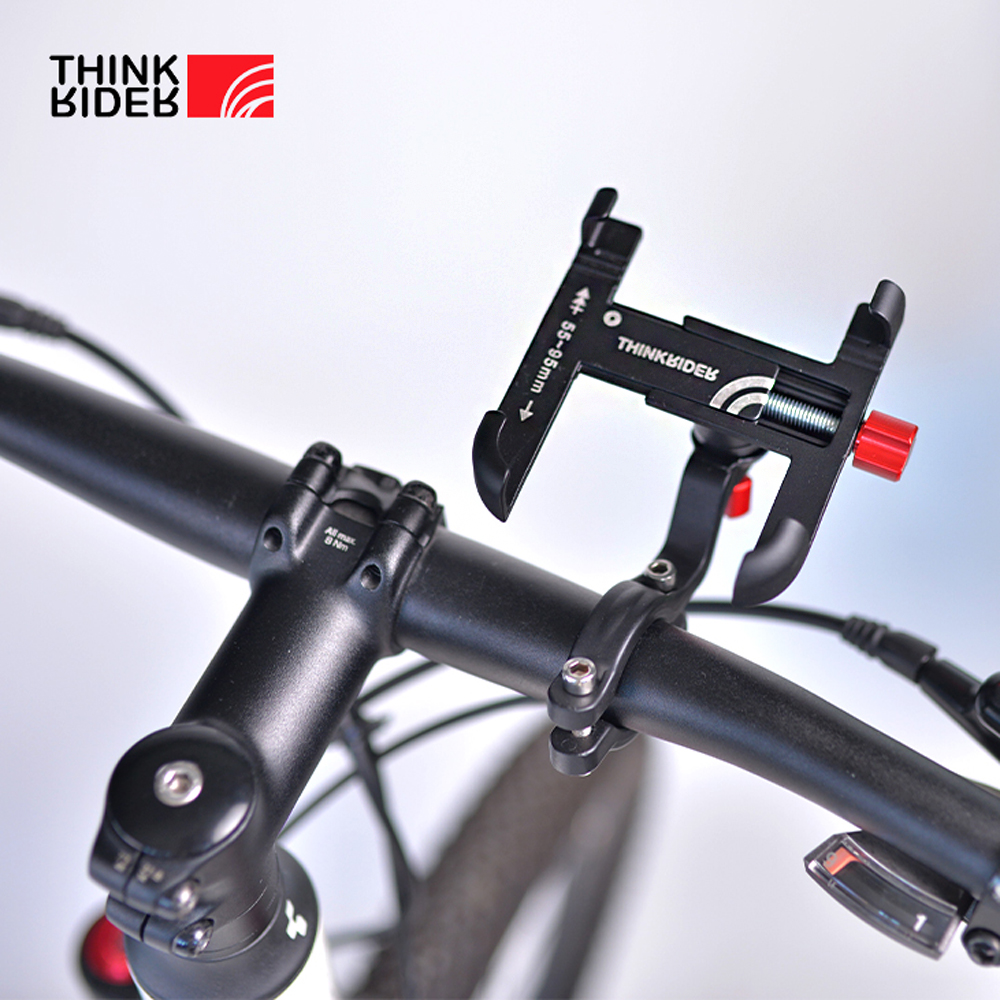 ThinkRider vtt support de téléphone support de téléphone portable de vélo 360 rotatif en aluminium réglable vélo antidérapant support de cyclisme
