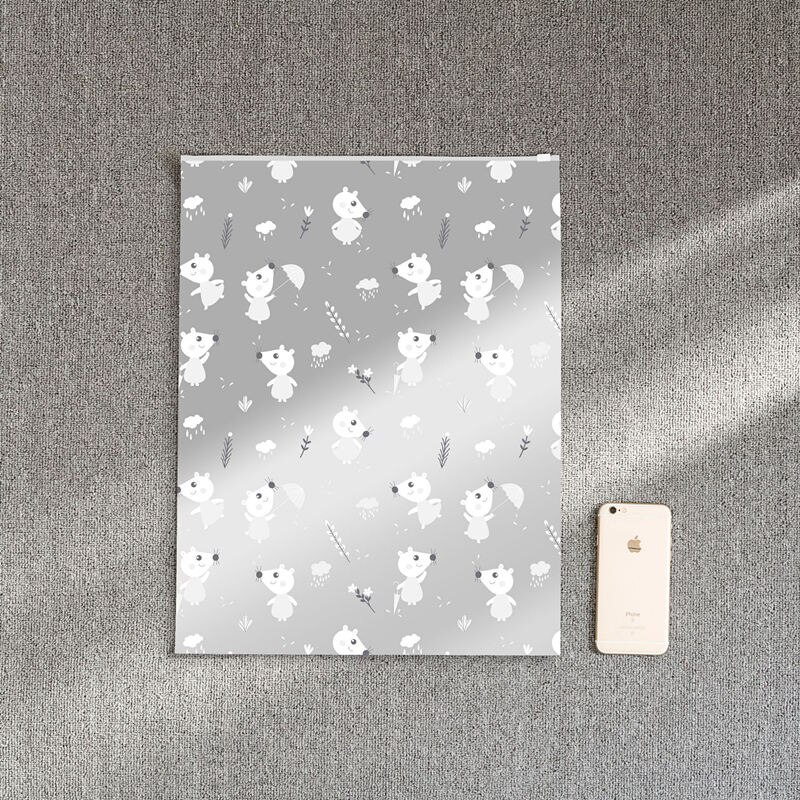 Translucent Scrub Storage Bag Cartoon Printing Sorting Clothes Underwear Organizer Travel Portable Toiletries Makeup Storage Bag: L 28-40cm