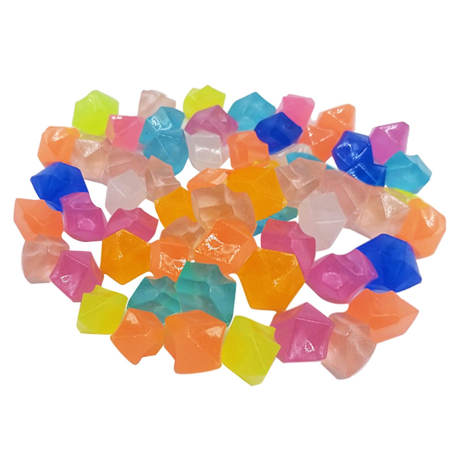 300 Pcs Garden Decor Luminous Stones Glow In Dark Decorative Stones Rocks for Walkways Garden Path Patio Lawn Garden Yard Decor