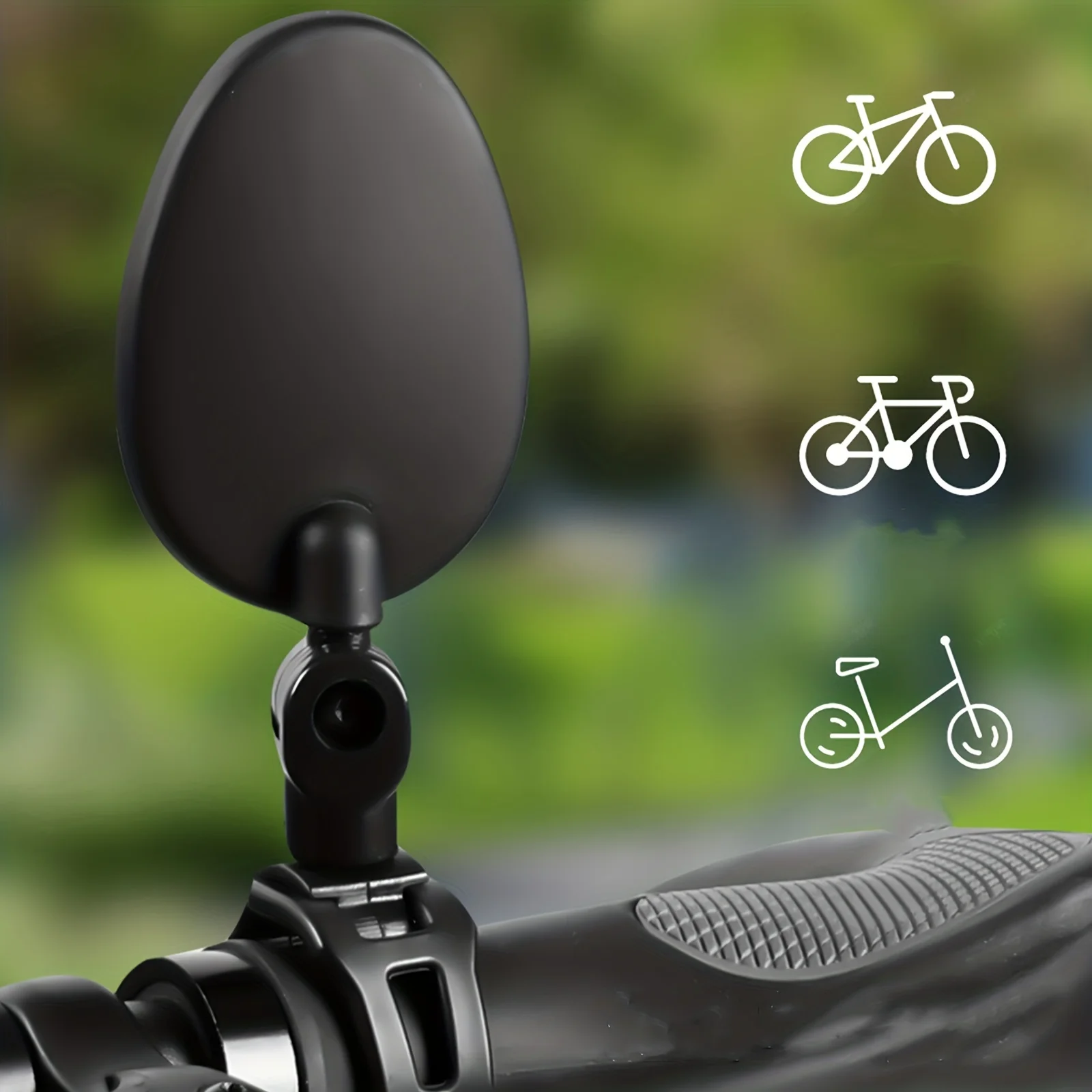 Espejo de bicicleta giratorio ajustable de 360 grados, accesorios anchos para manillar, Accesorios para espejo retrovisor de ciclismo, 1/2 Uds.