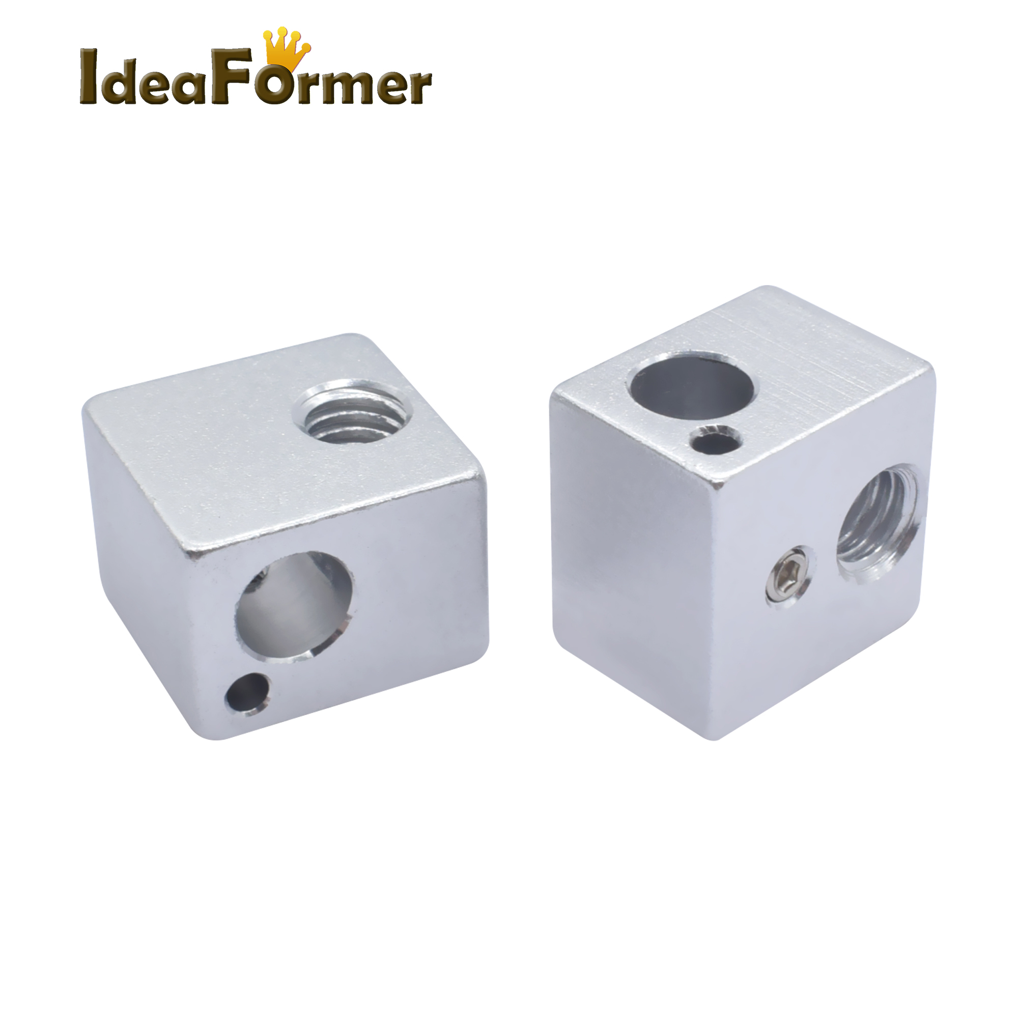 E3D Aluminium Heating Block For V5 J-head Oxidation Process V5 Heat Block MK7/MK8 Extruder Kossel And Prusa i3 3D Printer Parts
