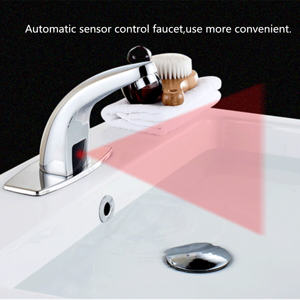 Sink Mixers Sensor Cold Bathroom Automatic Touch Free Faucets Water Saving Inductive Electric Water Tap Mixer Battery Power