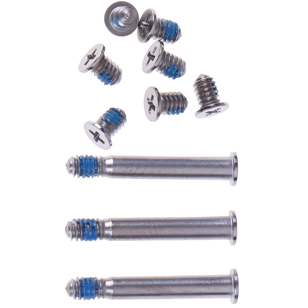 1 conjunto de parafusos para macbook, 13, 15, 17 polegadas, tampa traseira, para macbook a1278, a1286, a1297, parafusos de cobertura inferior do computador