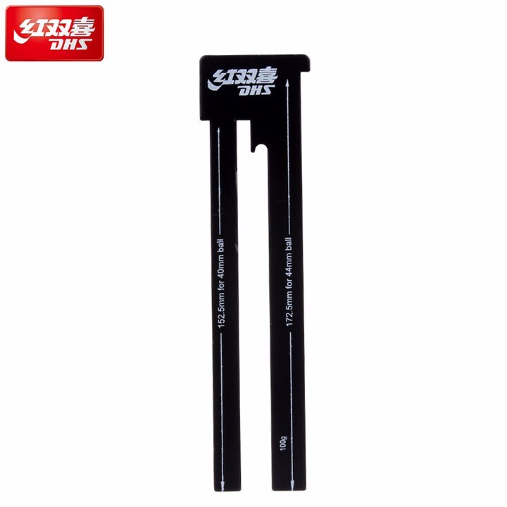 DHS table tennis umpire standard net measurer ruler for table tennis games ping pong ruler accessories: BLACK