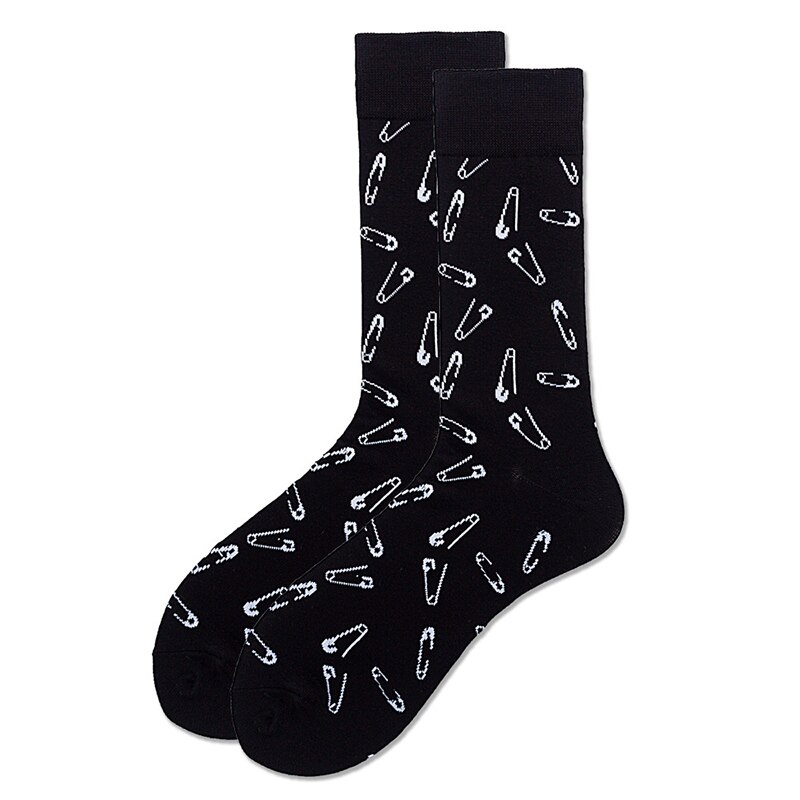 1pair Autumn Winter cycling Unisex Men Art Sock Cotton Cartoon Animal Cheese Mouse Bird Beer Stamp Geometric Novelty Funny Socks: 19