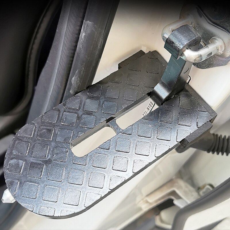 Crochet de verrouillage de porte de voiture pliant, Mini échelle à pédale pour outil de toit de voiture