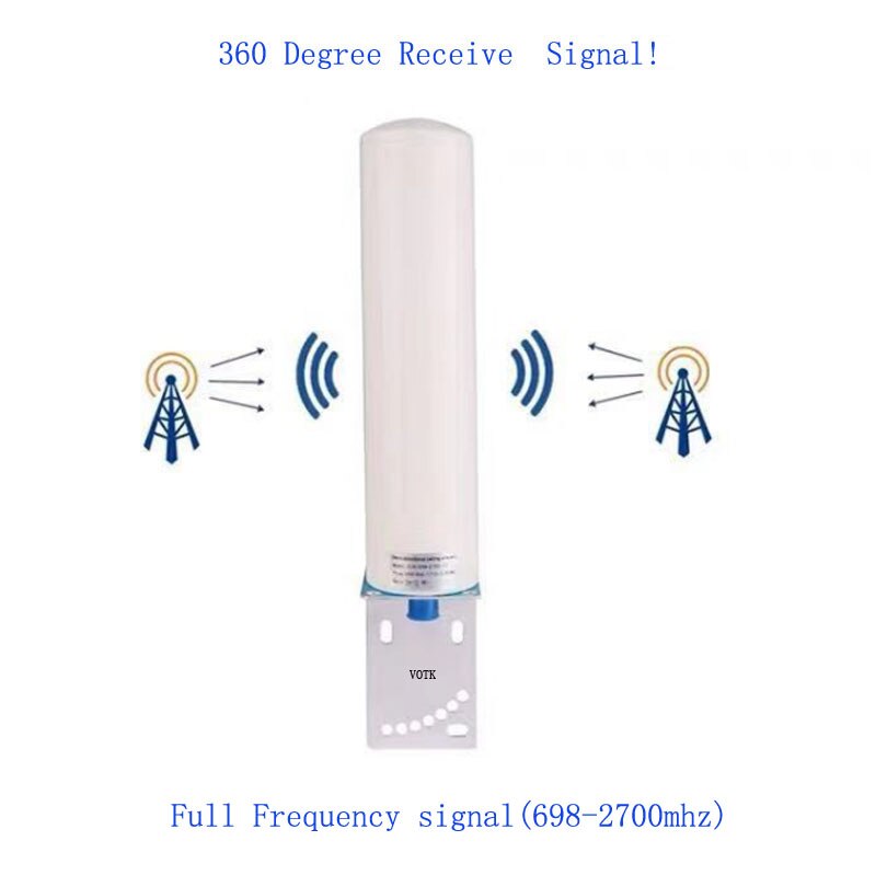 OMNI 360 Grad 2g 3g 4g Outdoor Antenne 700-2700MHz 12DBi mit N Weibliche für mobile GSMCDMA DCS WCDMA Signal Booster Repeater