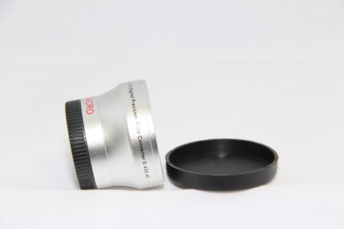 Grand Angle 0,45x37mm + objectif de Conversion Macro argent 0.45