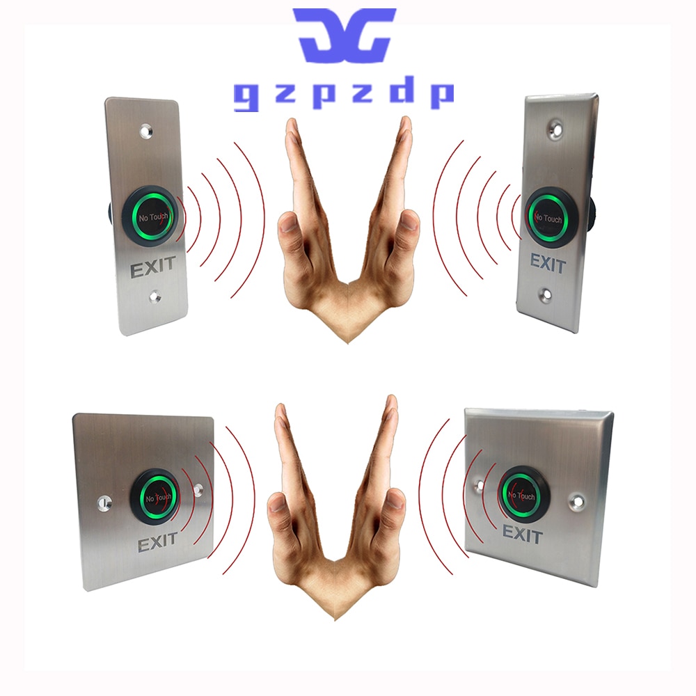 IP68 Waterproof Metal Contacless No Touch Infrared Door Access Control Exit Button