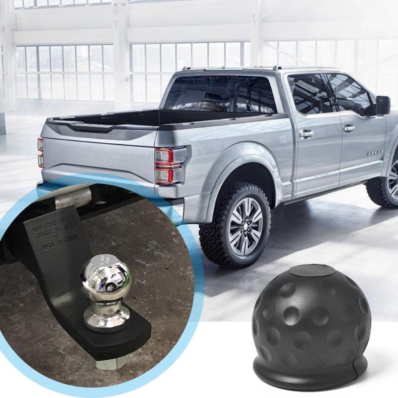 Bil kjøretøy auto tilhengerfeste kule deksel hette slepekrok campingvogn tilhenger trekkekule beskytte beskyttelse svart 50mm universal