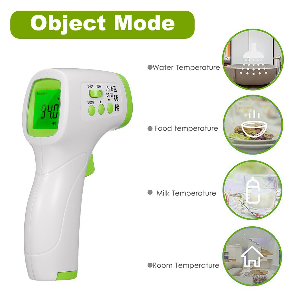 Non Contact Forehead Thermometer Infrared Thermometer Body Temperature Fever Digital Measure Tool for Baby Adult