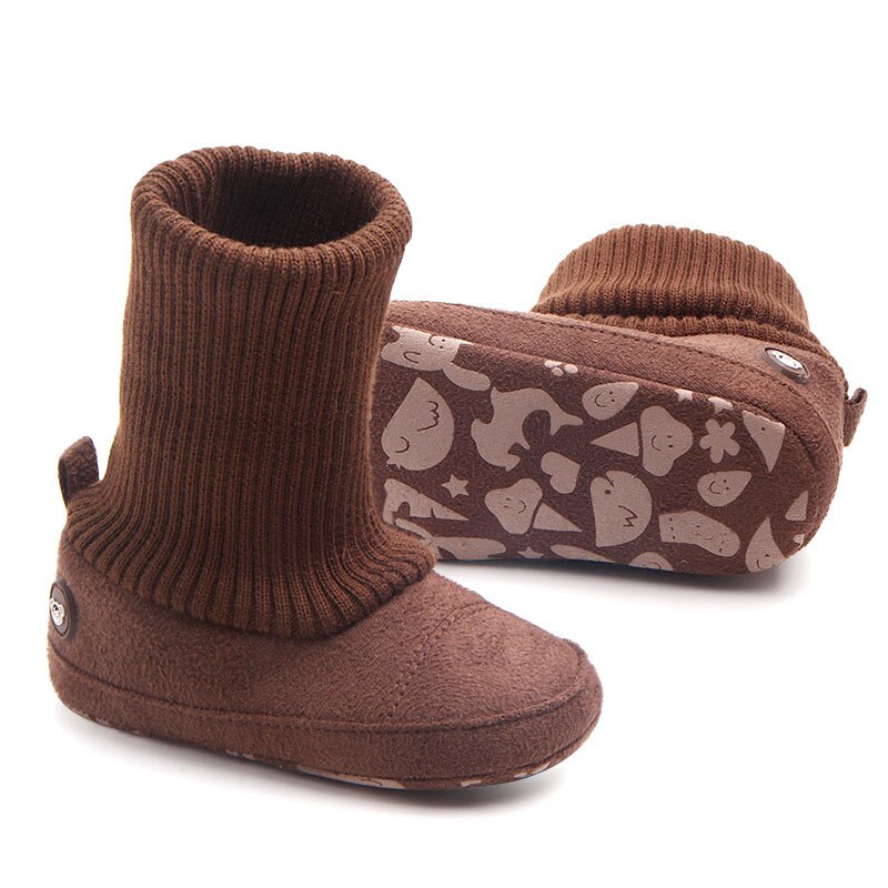 Baby Meisjes Jongens Laarzen Opvouwbare Sok Schoenen Infant Babyschoenen Herfst Winter Warme Laarzen 0-18 Maanden Peuter leuke Laarzen