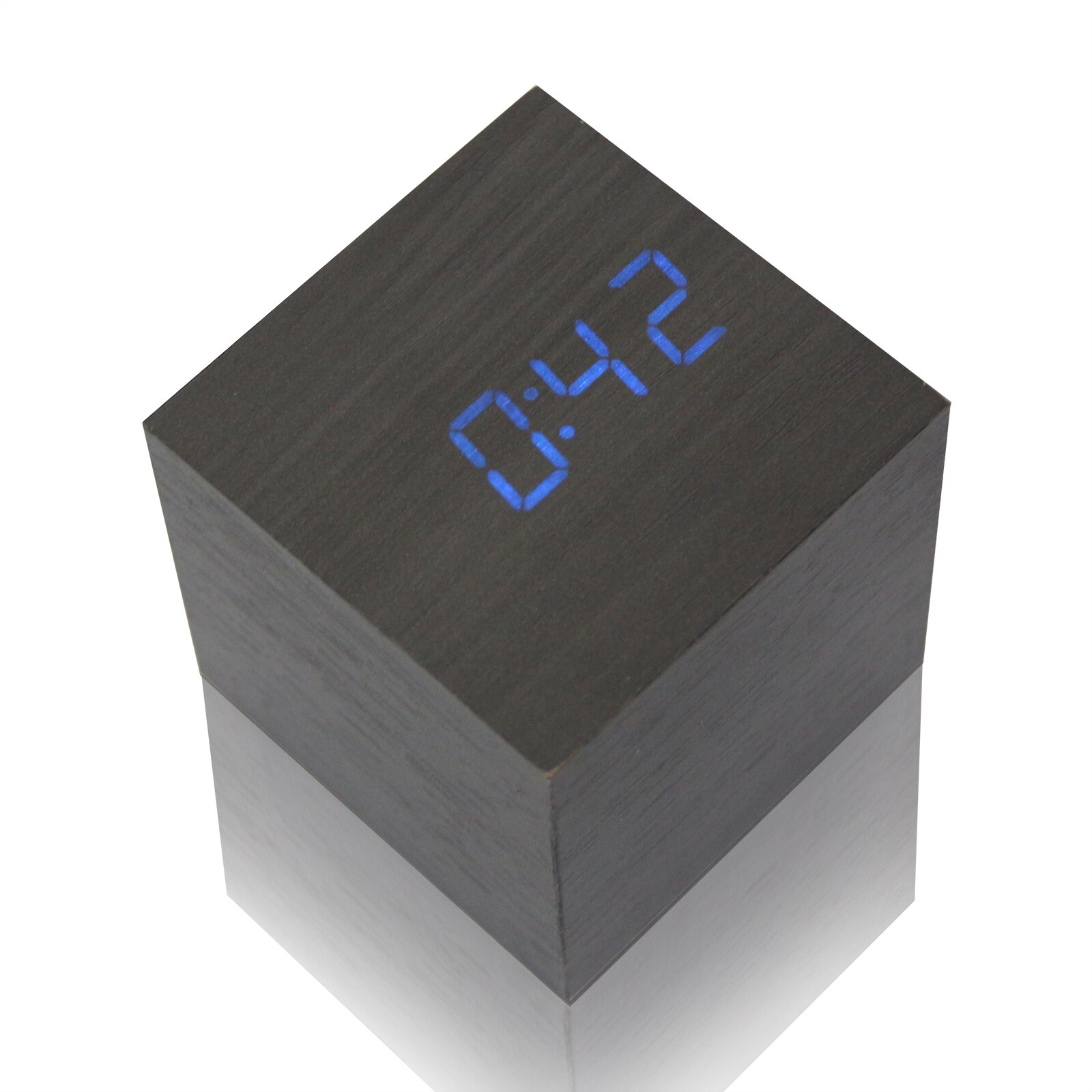 Led houten wekker horloge tafel stembesturing digitale houten despertador elektronische desktop usb/aaa aangedreven klokken tafeldecoratie