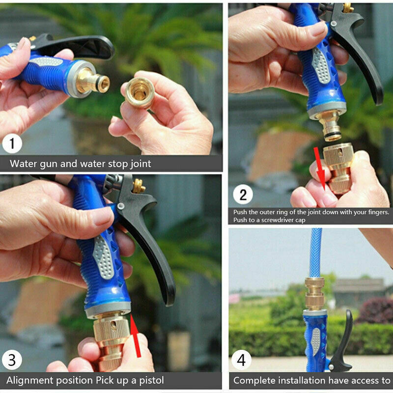 1/2 "Conexión rápida conector giratorio acople de manguera de jardín bifurcado para sistemas de riego IrrigationBrass de adaptador de manguera