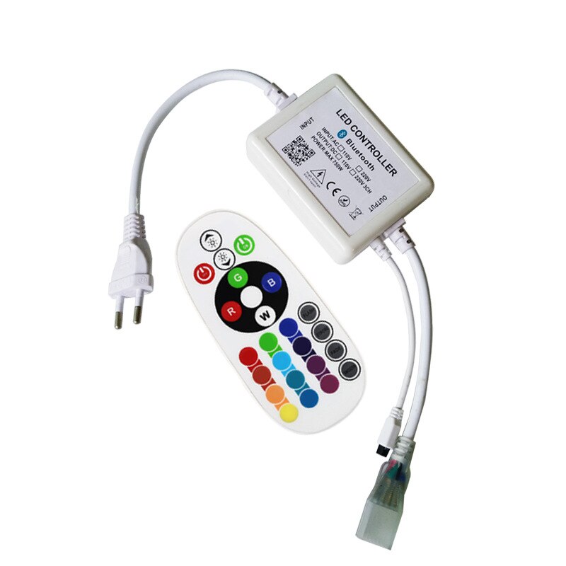 110v 220v rgb wifi controller led strip controller bluetooth 24 key ir remote app control for rgb 5050 led strip wifi control