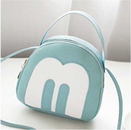 Super schattige mini schelp mobiele telefoon tasjes bloem een schouder messenger dames tassen ketting kleine tasjes: Blauw