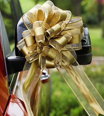 Strik lint snoepkleurige sneeuw garen omwikkeld rand jaar feest bruiloft tas auto familie verpakking decoratief lint: Nr . .6