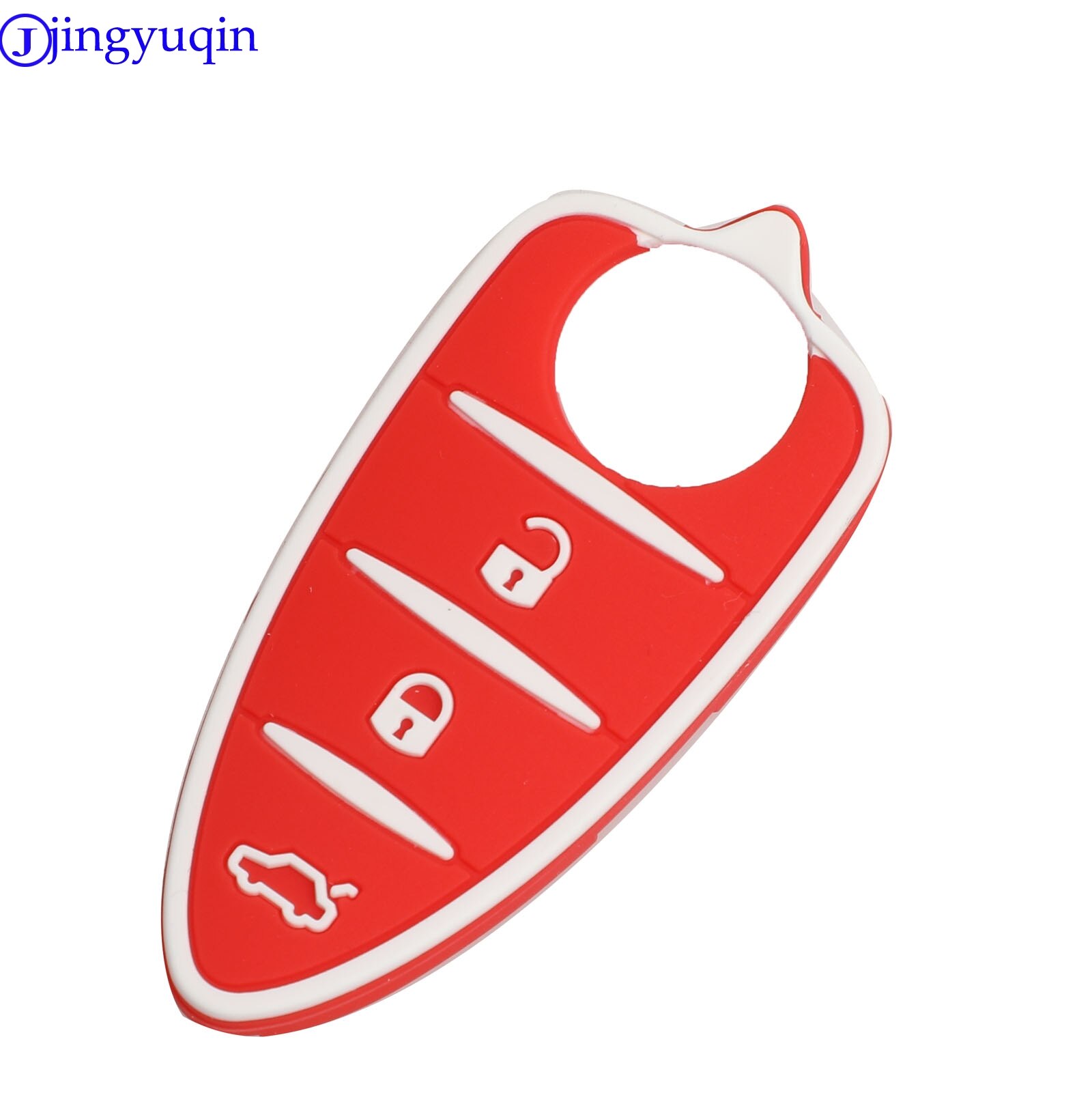 Jingyuqin kluczyk robić samochodu podkładka gumowa pokrywa 3 przyciski robić Alfa Romeo Mito Giulietta 159 GTA pokrywy skrzynka