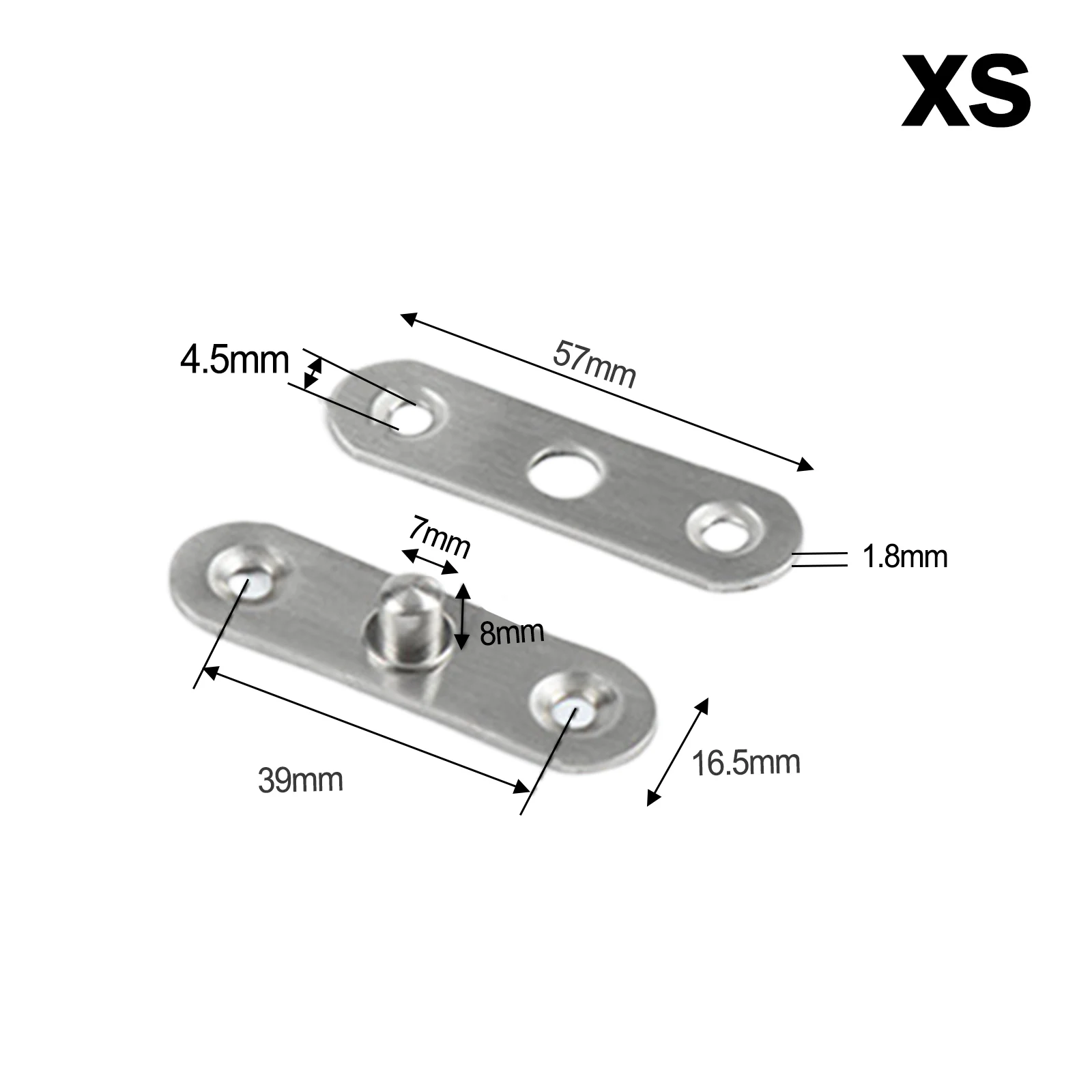 Stainless Steel Invisible 360 Degree Rotary Door Pivot Up And Down Hinge For Wooden Door Cabinet Door Furniture Hardware: WHITE