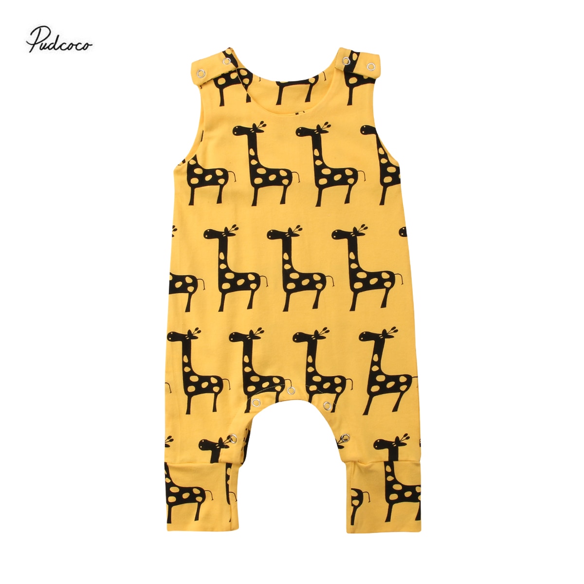 0-24M Leuke Pasgeboren Peuter Baby Jongens Meisjes Cartoon Giraffe Rompertjes Jumpsuit Mode Schattige Baby Kleding Outfits