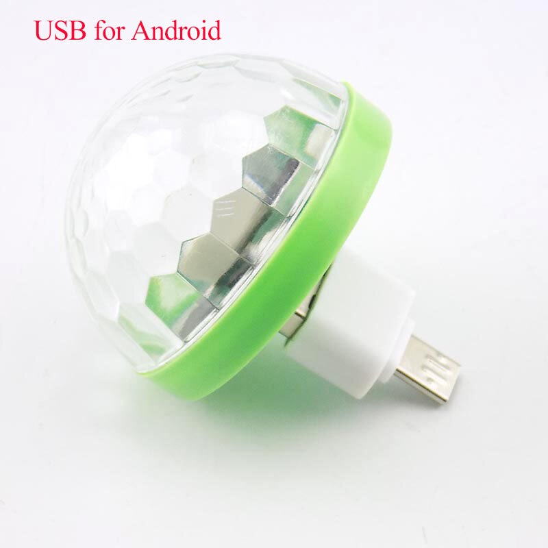 Party light Stage Mini USB DJ Disco Light LED Club Lights Bulb Lamp Magic Ball DC 5V 4W Lighting Christmas year Festival: for Android