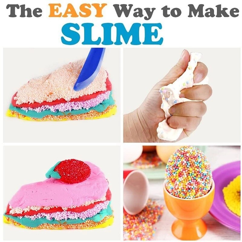 DIY Snow Slime Balls Additives Charms Accessories Foam Slimes Beads Filler Addition For Slime Kit Mud Particles Antistress Toys