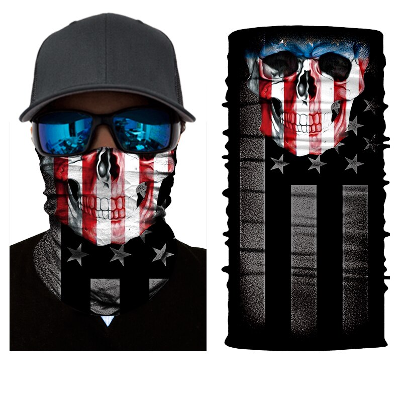 BJMOTO Magie Kopf Gesicht Maske Nahtlos Winddicht Anti-Uv Multi Verschleiß Rohr Bandana Durag Radfahrer Motorrad Schal