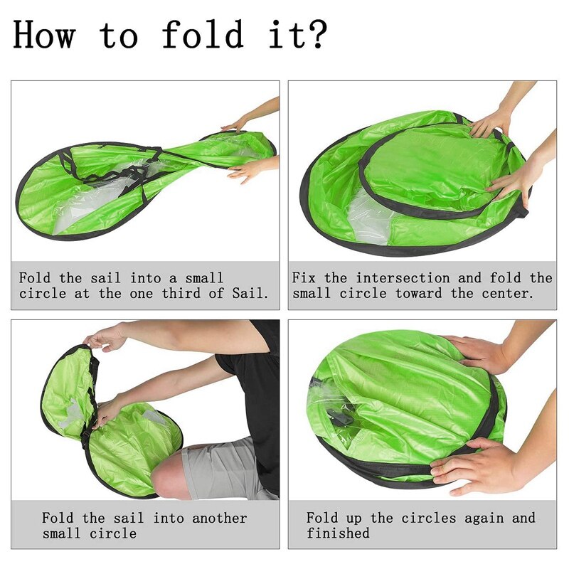 42 Inch Foldable Kayak Downwind Paddle Wind Sail Kayak Sail Kit g Boats Wind Sail for Kayak Canoe Accessories