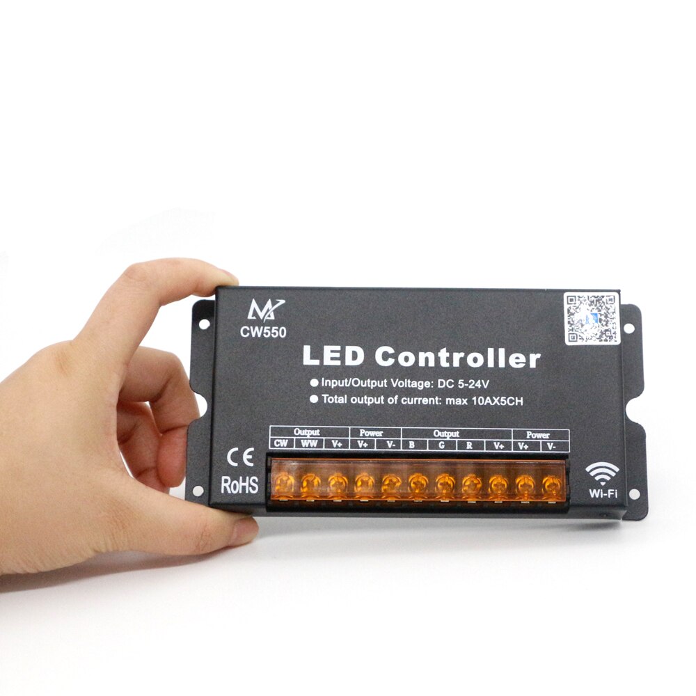 DC5-24V High Speed 50A /30A wifi 5IN1 LED strip smart Controller IOS Android For Single color/CCT/RGB/RGBW/RGB+CCT Led Strip