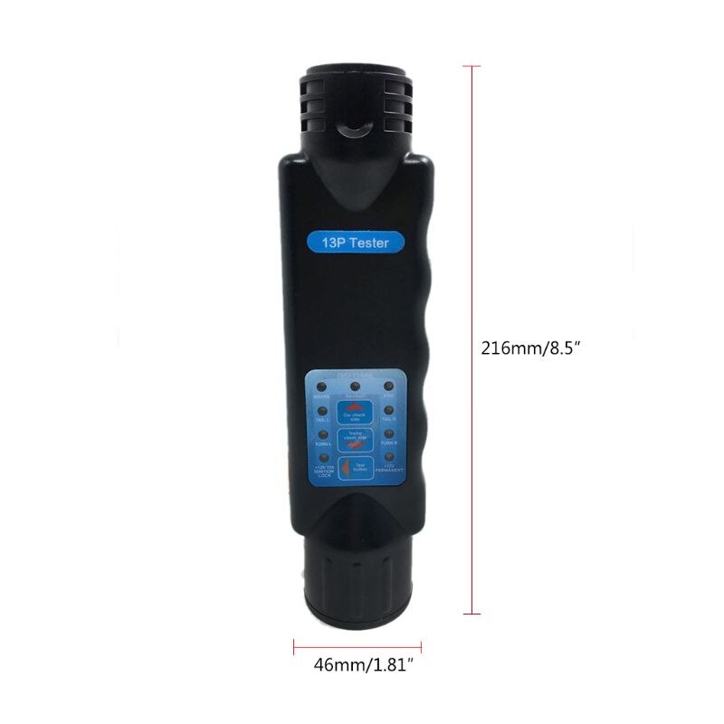 European Resistance Tester 13 Pin Core Hole Pin Trailer Car Socket Connector Tail Light Signal Line Inspection Detector N1HF