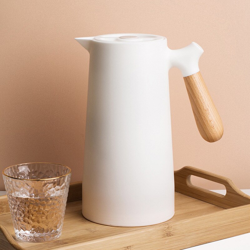 Nuovo Thermos per uso domestico in stile minimalista nordico Thermos per rivestimento in vetro forniture per cucina giapponese doppio Thermos da 1L caffettiera
