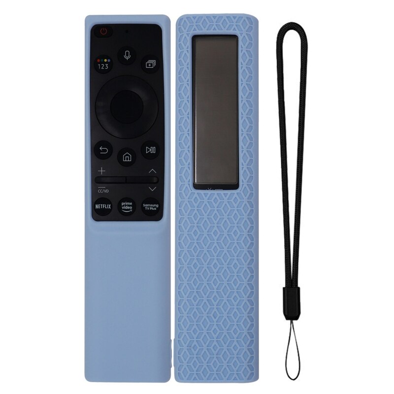 Coque de télécommande en Silicone pour Samsung QLED TV Smart, antichoc, contrôleur, TM1990C BN59-01311B BN59-01312B BN59-01311F: Sky blue