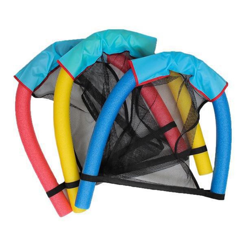 Safety Swimming Floating Chair Pool Kids Children Bed Seat Water Flodable Ring Float Beach Ring Noodle Net Pool Accessories
