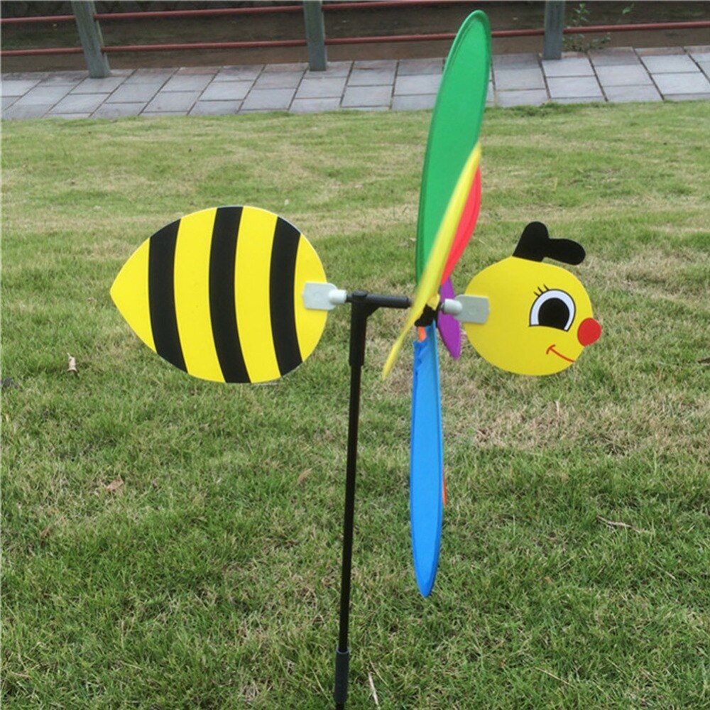 Bunte 3D Insekten Große Ebene Biene Marienkäfer Windmühle Wind Spinner Wirbel Hof Garten Ich bin Freien Klassische Spielzeug