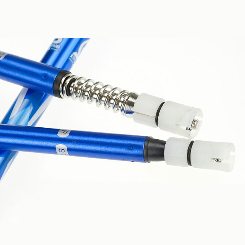 2 stk / mye anti-sjokk stavpinner ultralette fotturstenger teleskopiske trekkstenger gummituppbeskyttere