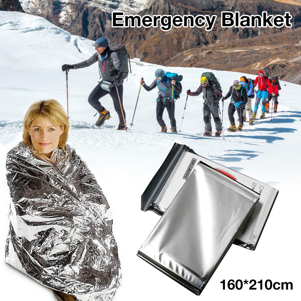 Emergency Blanket Tear Resistant Windproof Sun Protection Thermal Insulation Blanket Blanket Outdoors Hiking Survival First Aid