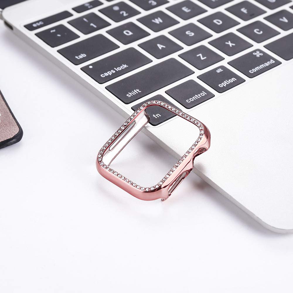 apple watch case Diamond For Series 4 5 40mm/44mm iWatch Screen Protective cover PC Watch Case for apple watch case 38mm/42mm