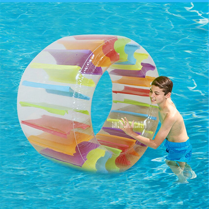 YHS158 Thuis Opblaasbare Gazon Water Wiel Kinderen Float Water Inflatie Roller Multifunctionele Ouder-kind Pvc Kruipen Roller