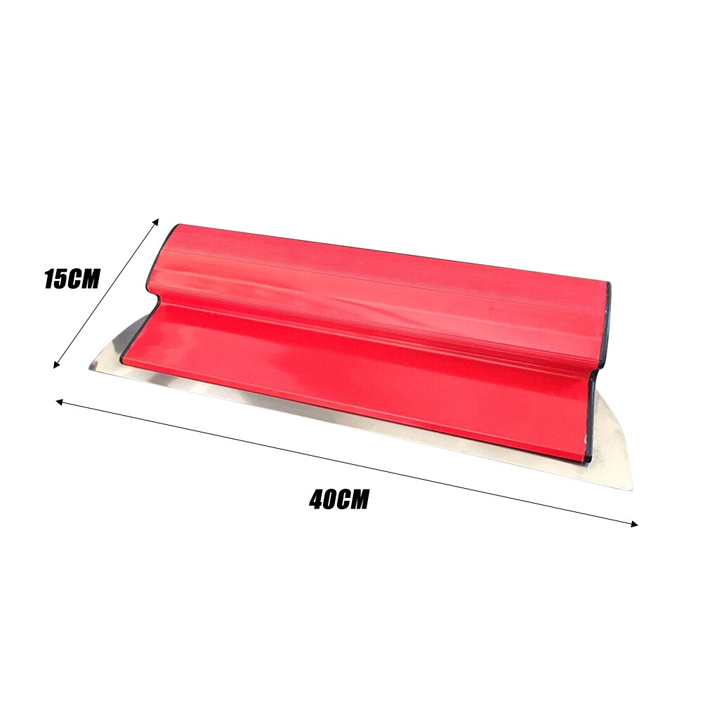Espátula de plástico de acero inoxidable para acabado de paneles de yeso, espátula alisadora, portátil, Flexible, para herramientas de enyesado de pared