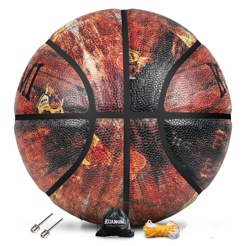 N. 7 street personalità fantasia heavy metal basket basket PU pelle outdoor indoor competizione allenamento pallacanestro: G