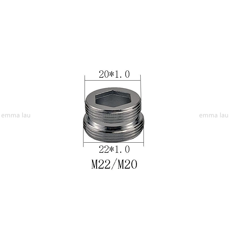 16 17 18 20 21 22 23 24 25 30mm vrid 22 kransamlare adapter vattenrenare kopplingar mässing köksblandare vvs tillbehör: Lila