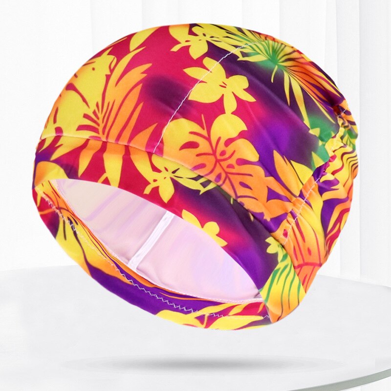 Kobiety czepek Unisex dziewczyna długie włosy czepki kąpielowe kapelusz Stretch Drape basen kąpielowy Sport elastyczny Nylon Turban dla kobiet