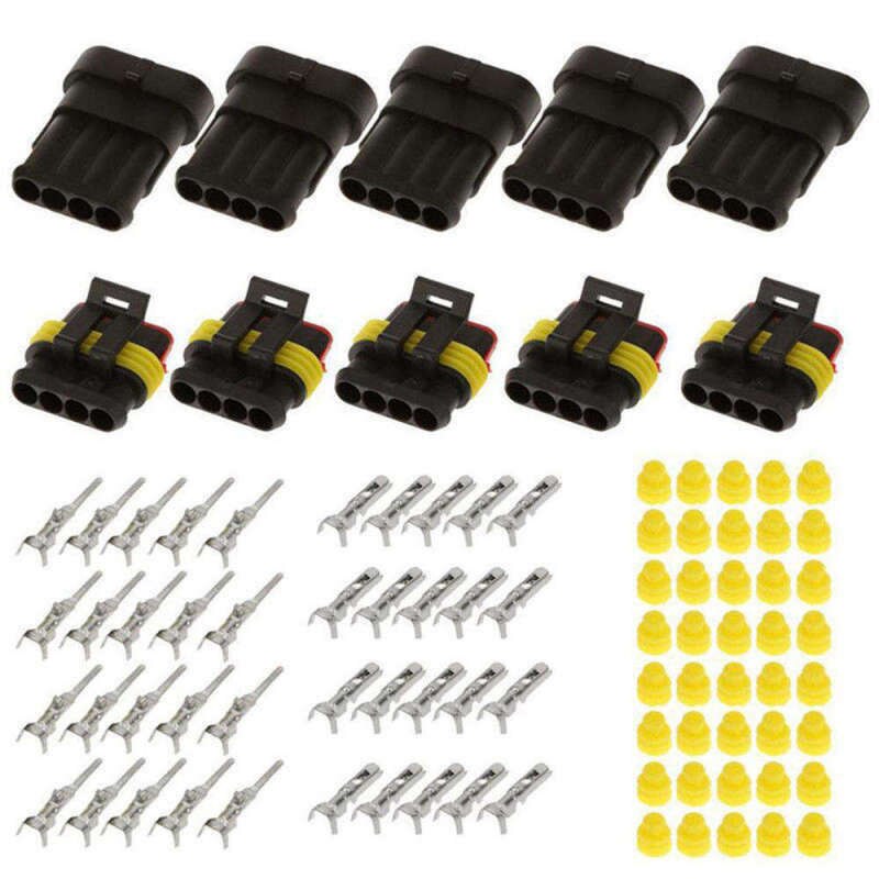 Plastic Terminal connector 5 Sets Electrical Plug Assortment Waterproof