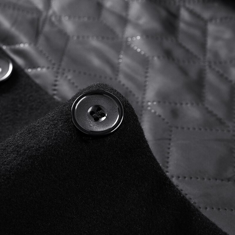 Herfst En Winter Wollen Jas, Mannen Lange Wollen Jas, Mannen Wollen Jas, lange Jas, Heren Windjack, Winter Herenkleding