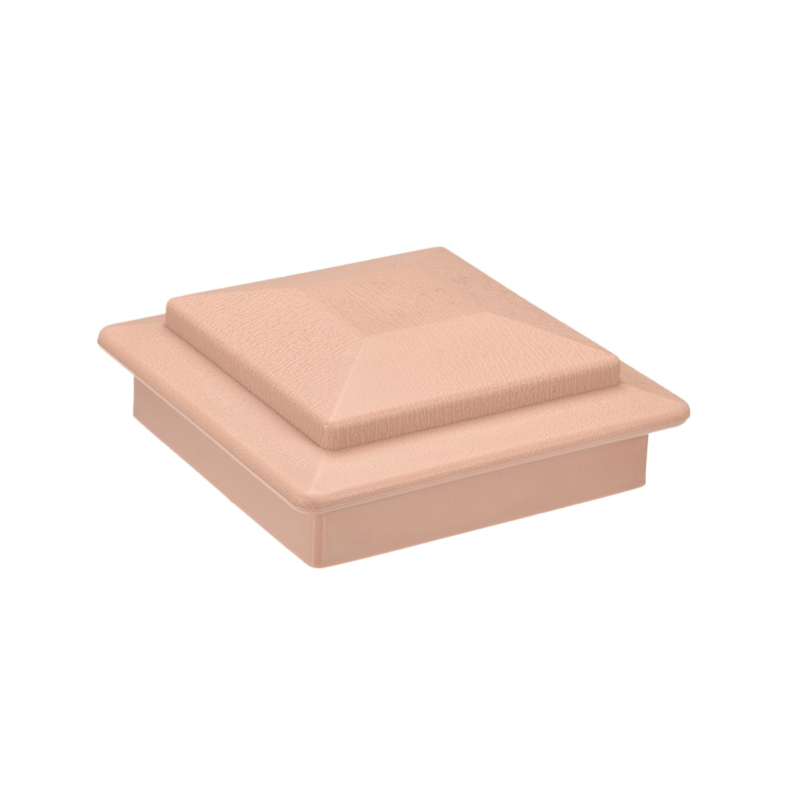 uxcell Flat Top Post Cap for Fence, Stair Handrail Post, 150x150mm (5.9inch) Plastic, Light Yellow