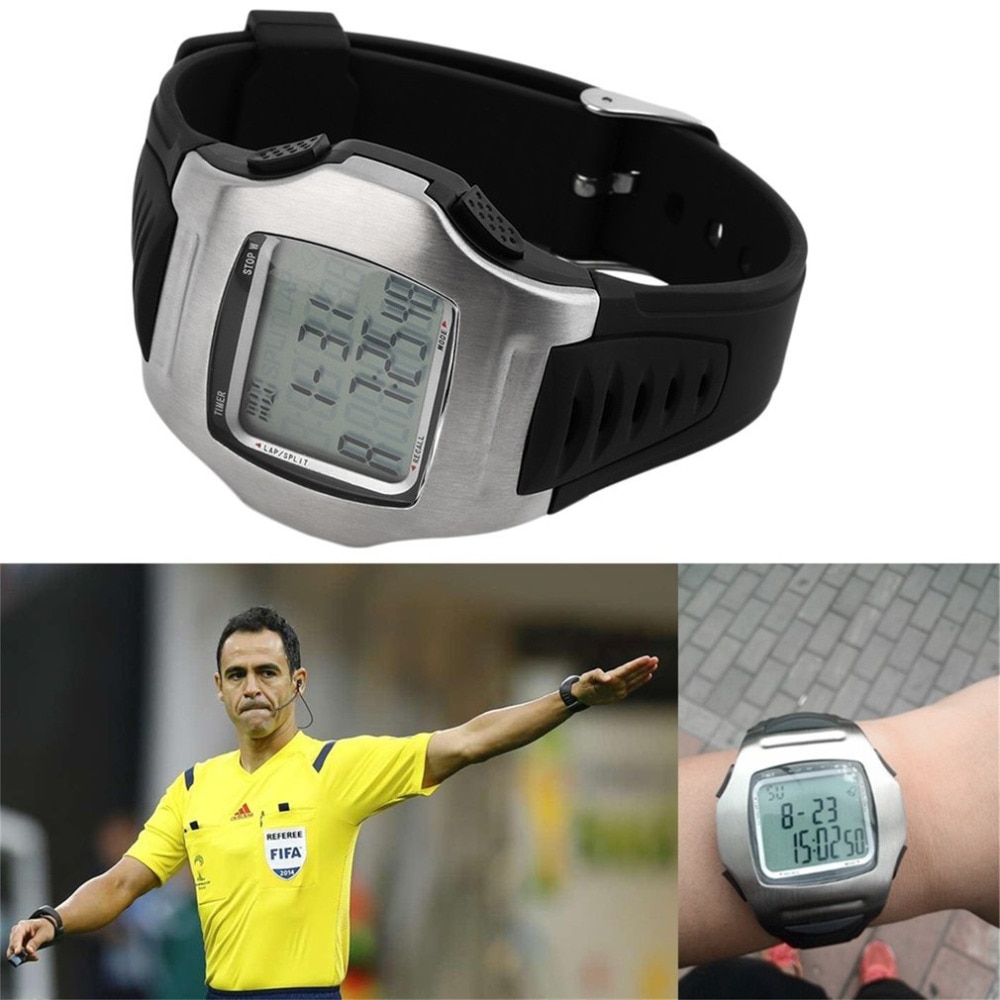 Multifunction Sports Watches Soccer Referee Wrist Watch Stopwatch Time Chronograph Countdown Football Club Male Wristwatch Box