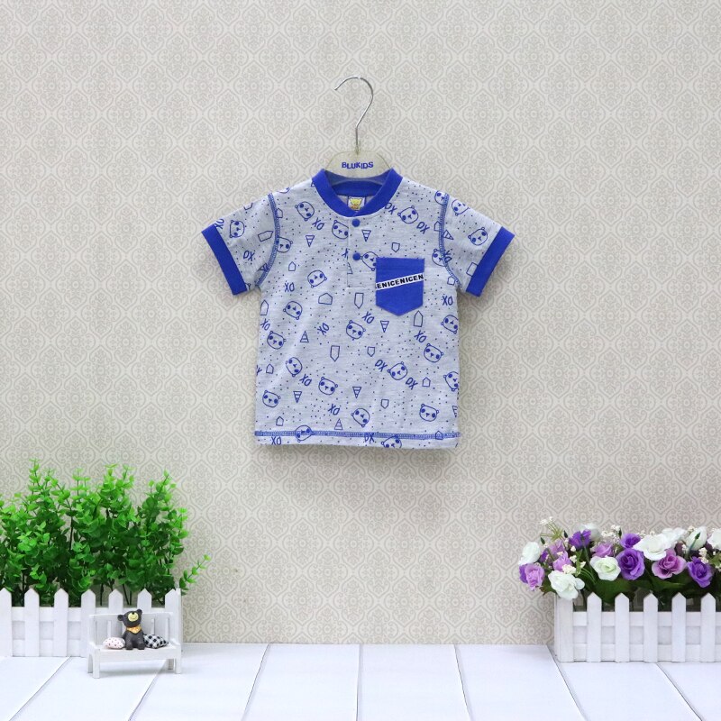 Puur Katoen Zomer T-shirts Voor Jongens en Gitls Babykleertjes Kinderen Tops Korte Mouw Kleding